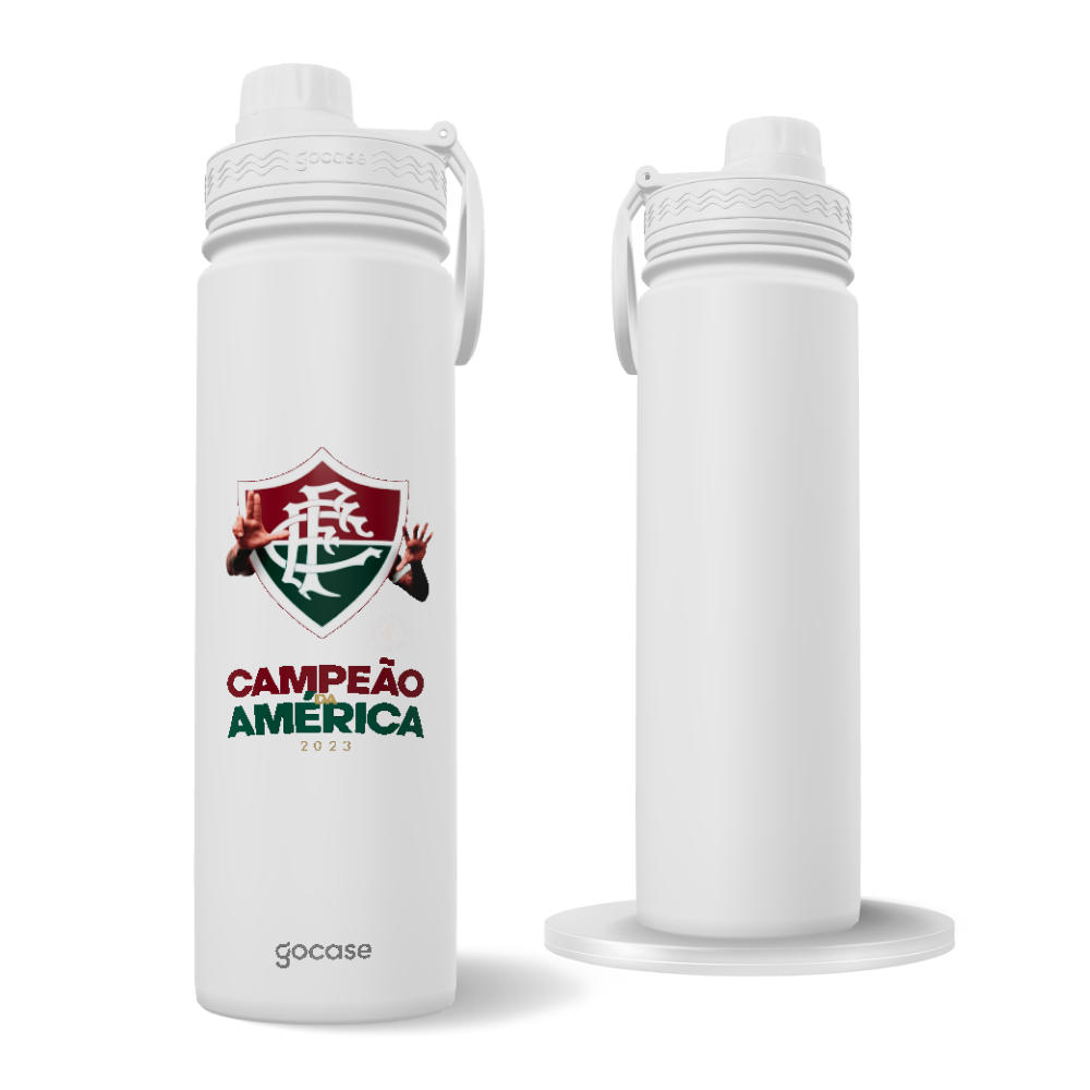 Garrafa Térmica Fresh + Ebook - Fluminense - Campeão da América