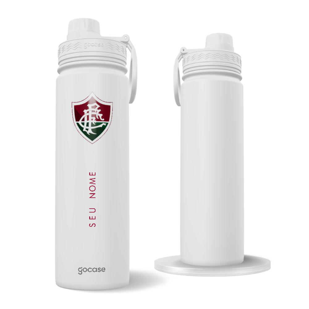 Garrafa Térmica Fresh + Ebook - Fluminense - Escudo