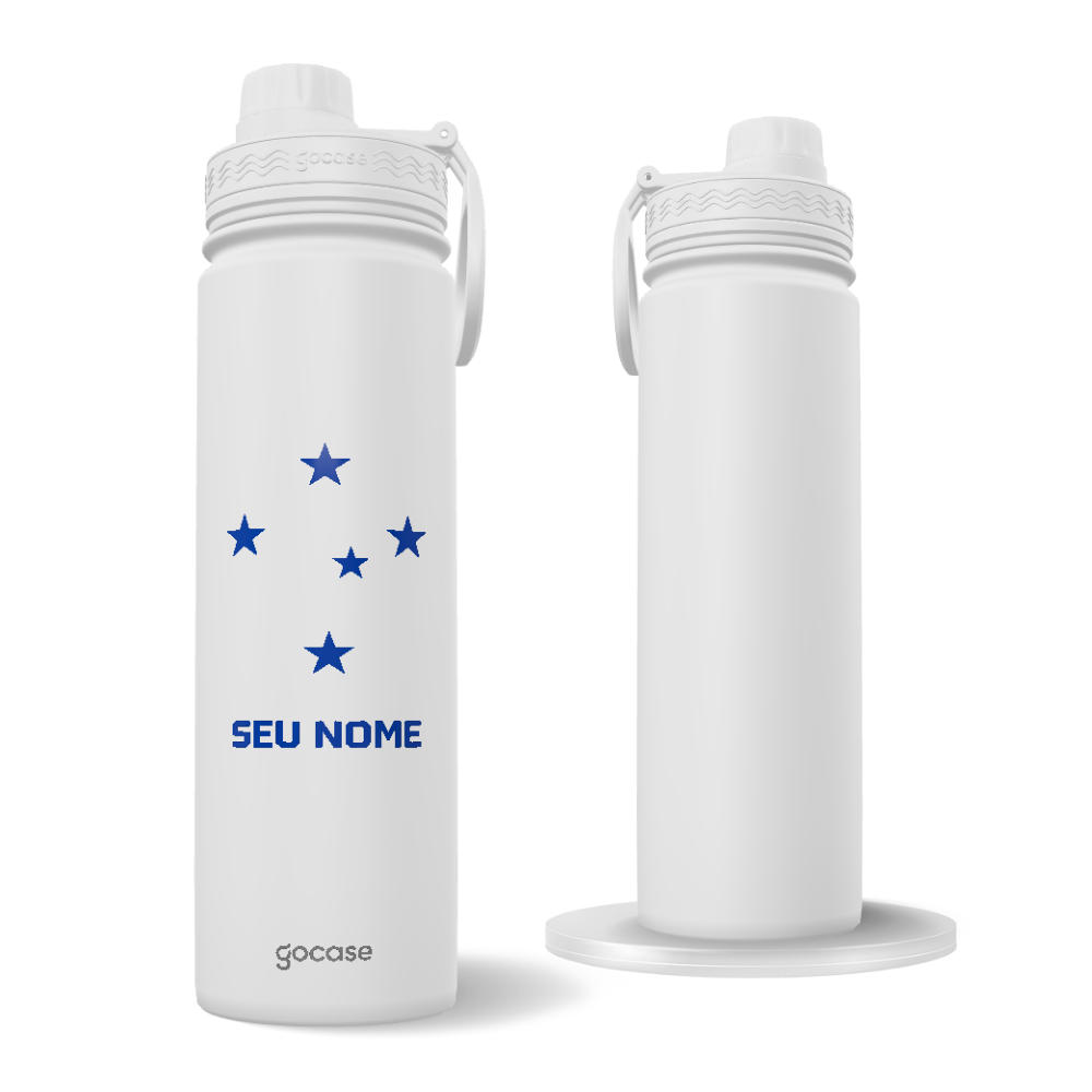 Garrafa Térmica Fresh + Ebook - Cruzeiro - Estrelas