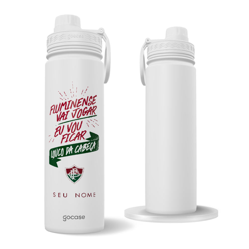 Garrafa Térmica Fresh + Ebook - Fluminense - Vai Jogar