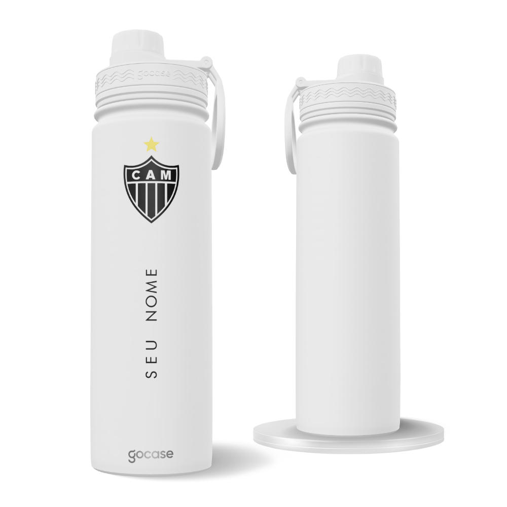 Garrafa Térmica Fresh + Ebook - Atlético Mineiro - Escudo