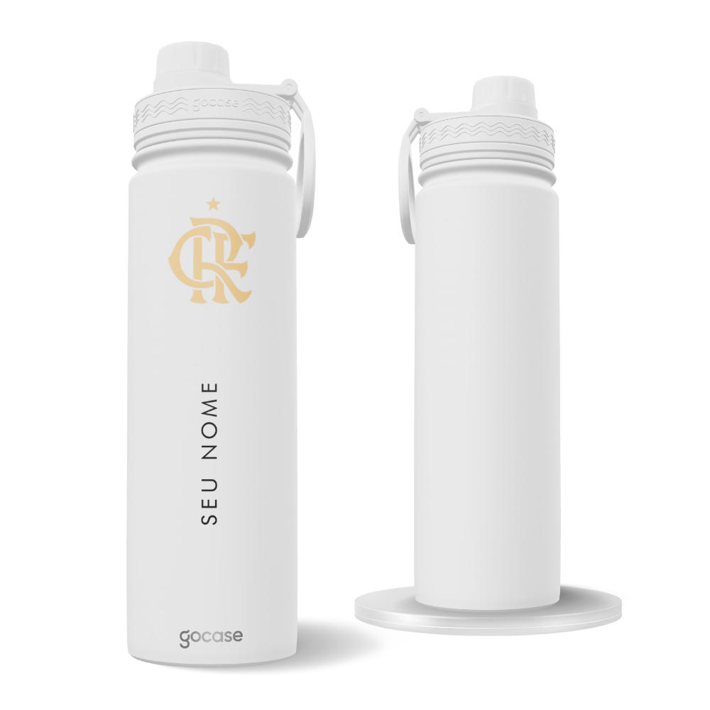 Garrafa Térmica Fresh + Ebook - Flamengo Escudo CRF