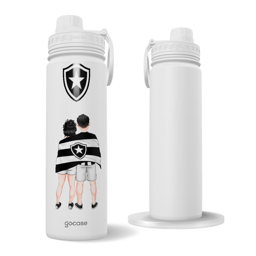 Garrafa Térmica Fresh + Ebook - Botafogo - Casal Alvinegro Carioca
