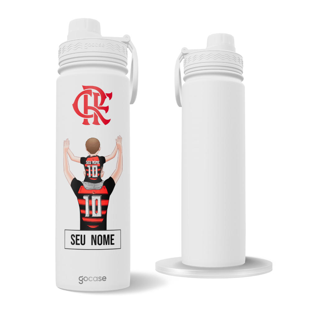 Garrafa Térmica Fresh + Ebook - Flamengo Pai Torcedor