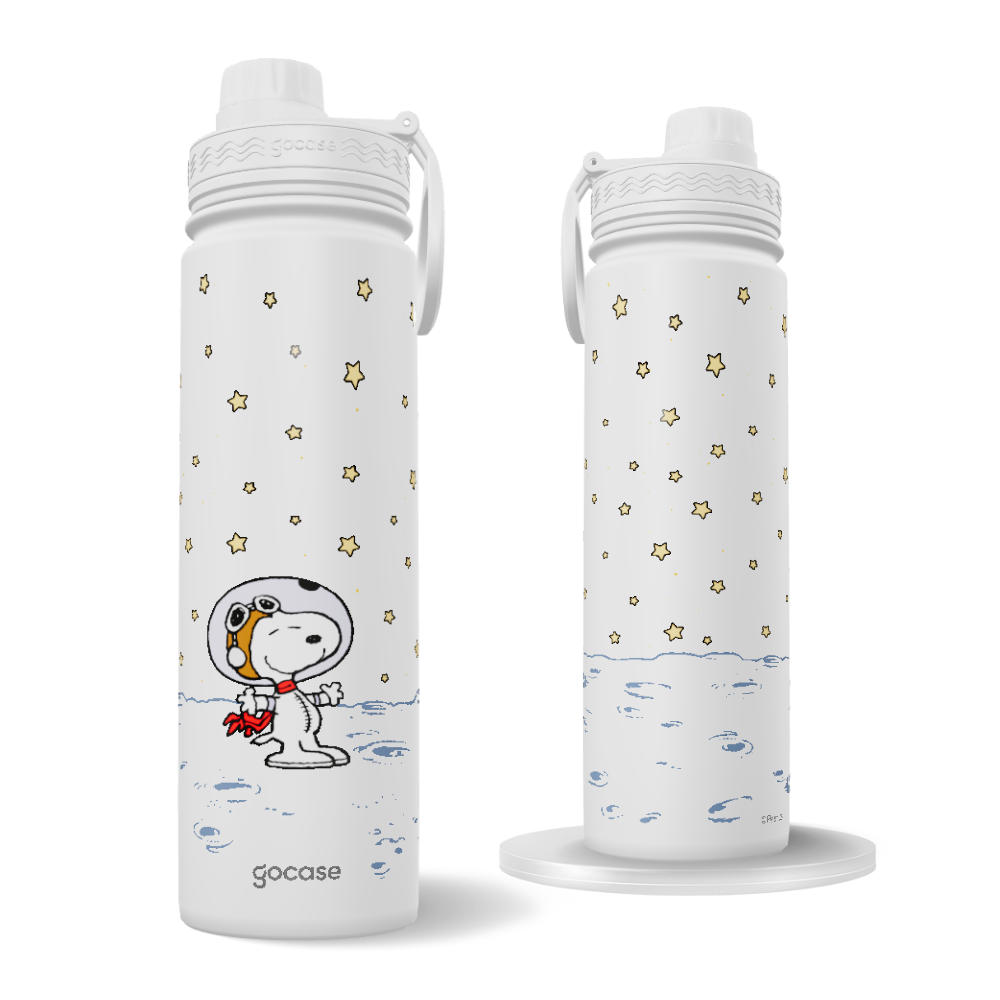 Garrafa Térmica Fresh + Ebook - Snoopy Astronaut