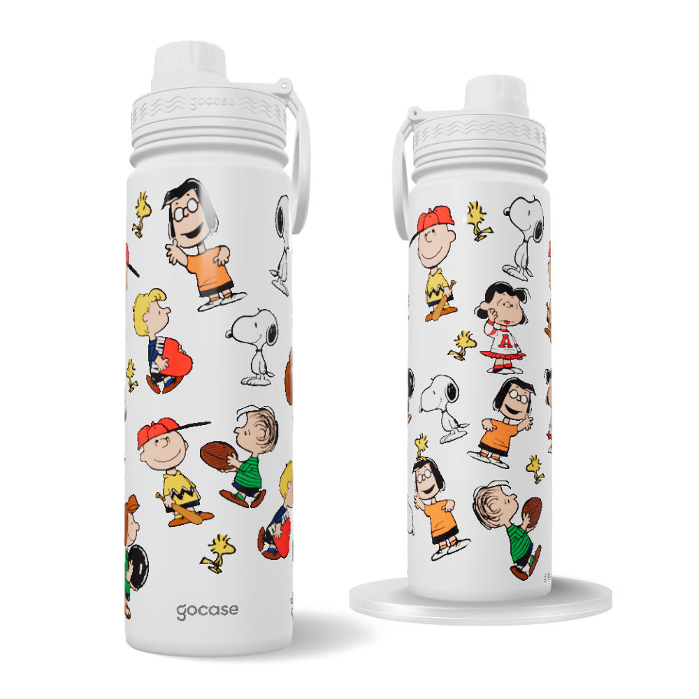 Garrafa Térmica Fresh + Ebook - Snoopy Friends
