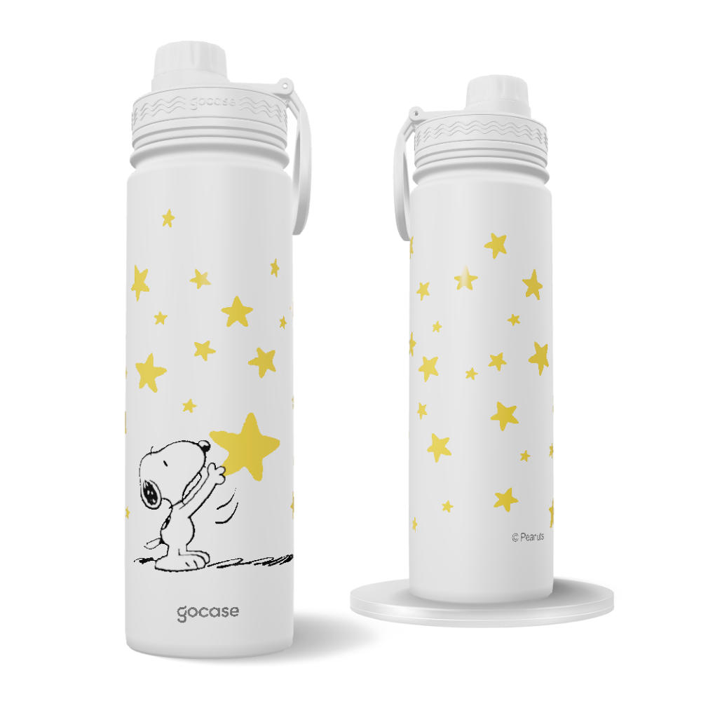 Garrafa Térmica Fresh + Ebook - Snoopy Sky