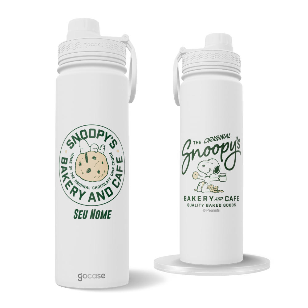 Garrafa Térmica Fresh + Ebook - Snoopy Bakery
