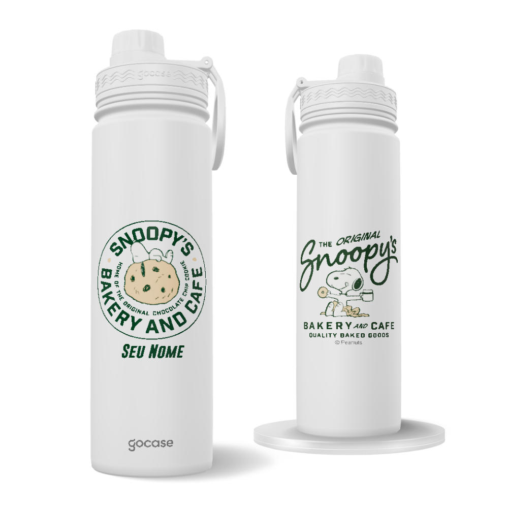Garrafa Térmica Fresh + Ebook - Snoopy Bakery