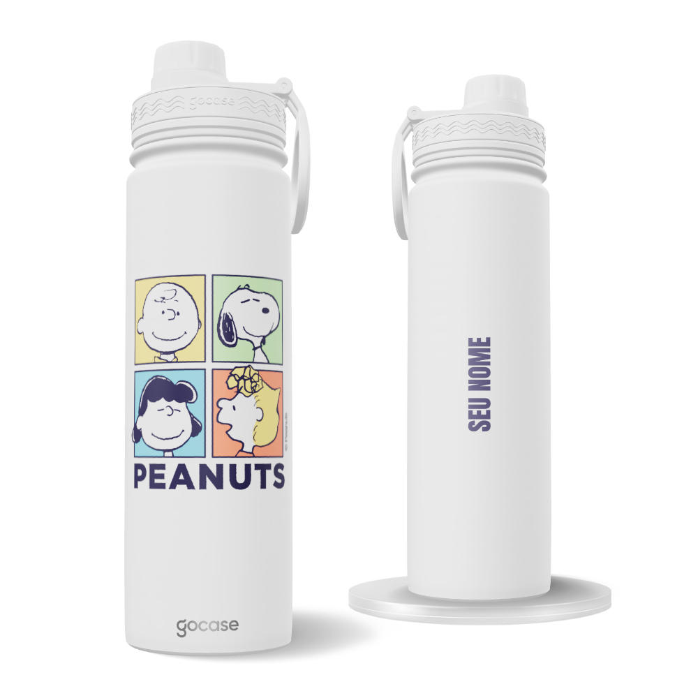 Garrafa Térmica Fresh + Ebook - Snoopy Faces