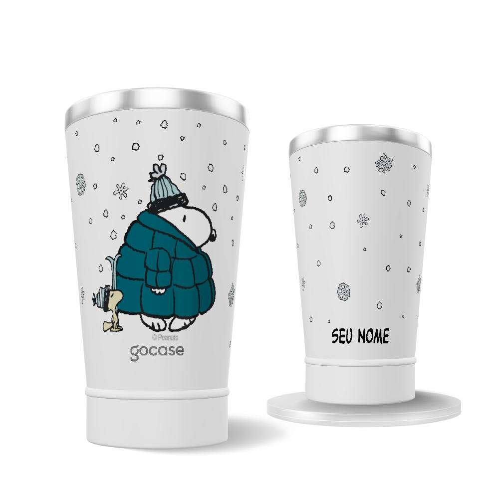 Copo Térmico + Ebook - Snoopy Snow
