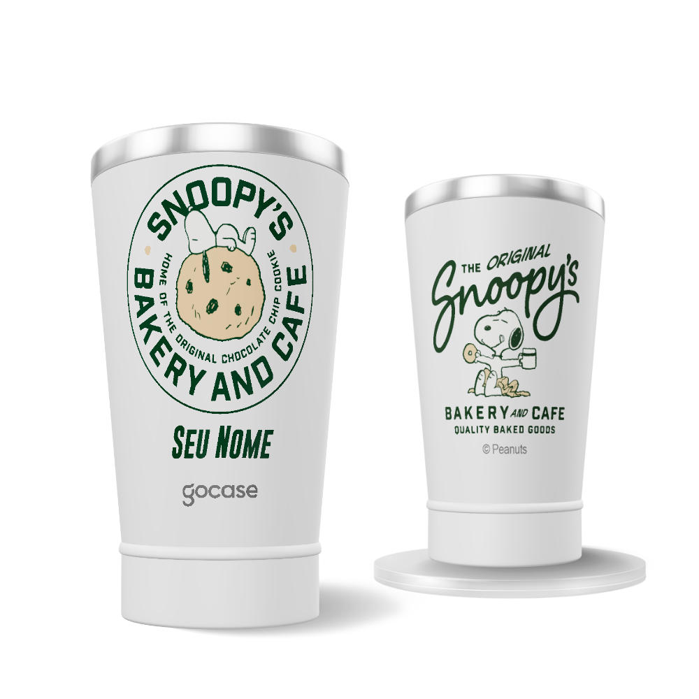 Copo Térmico + Ebook - Snoopy Bakery