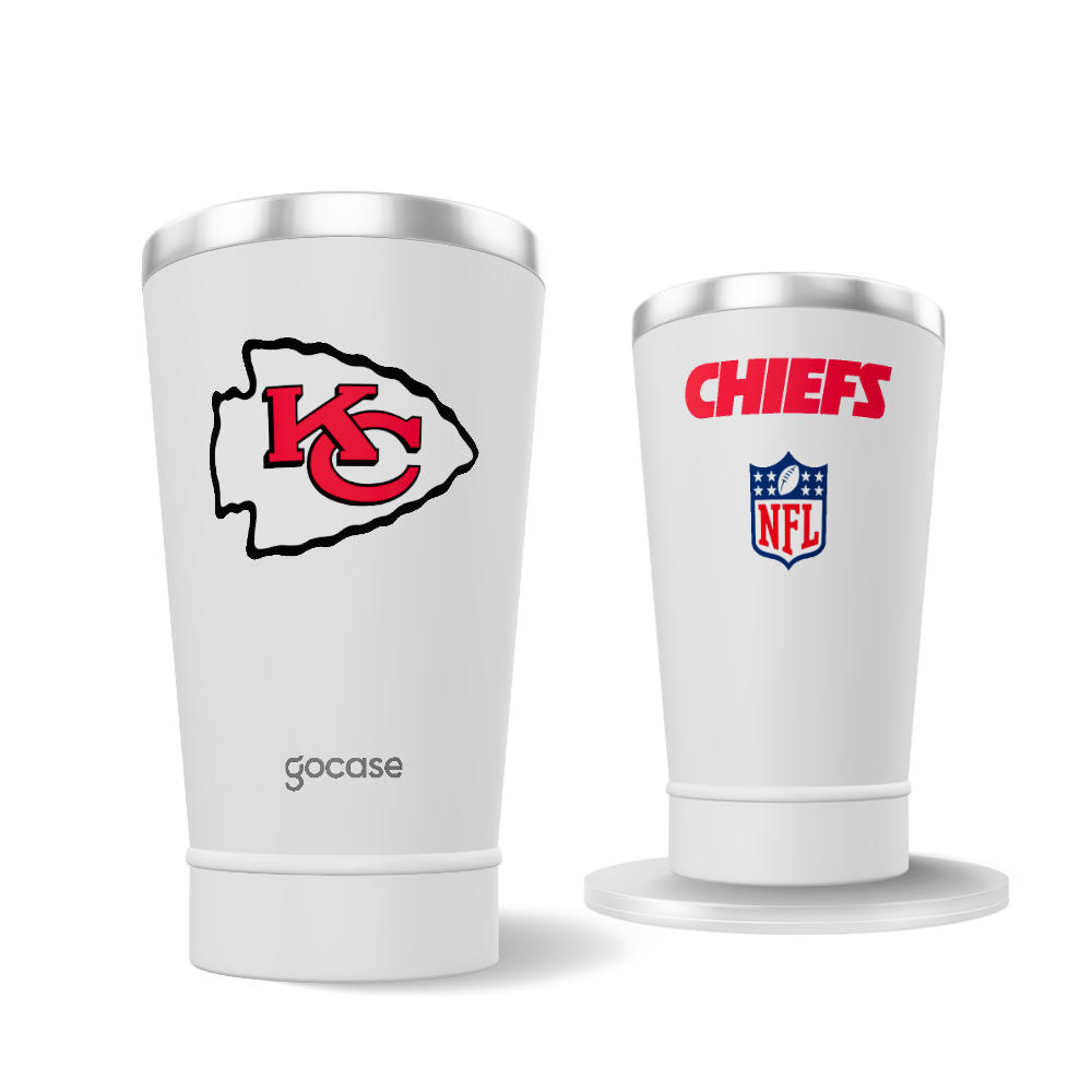 Copo Térmico Cerveja + Ebook - Kansas City Chiefs Logo