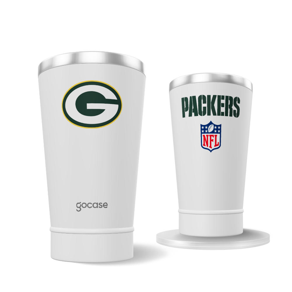 Copo Térmico Cerveja + Ebook - Green Bay Packers Logo