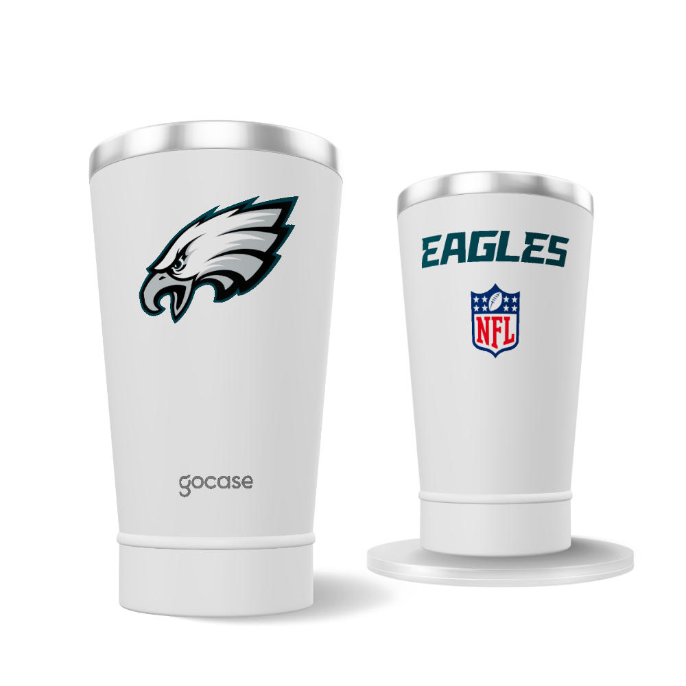 Copo Térmico Cerveja + Ebook - Philadelphia Eagles Logo