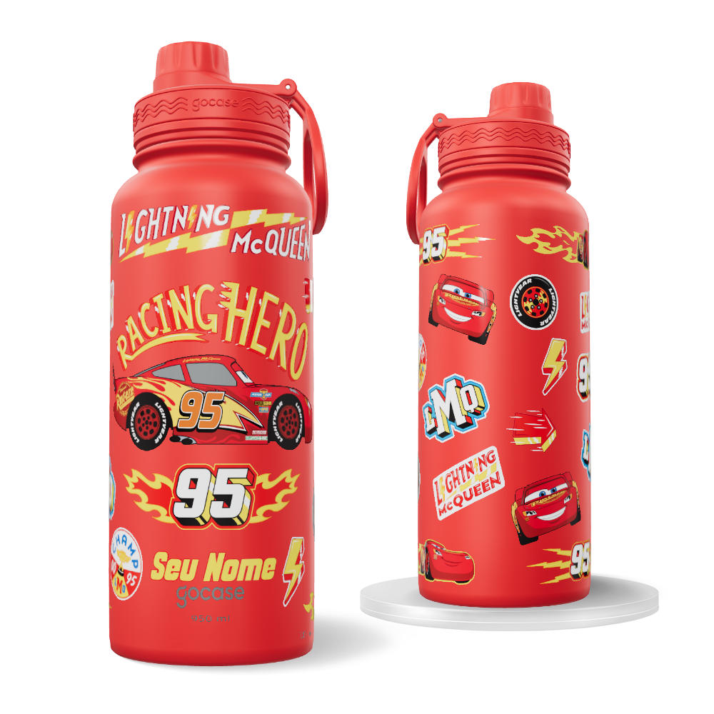 Garrafa Térmica Fresh + Ebook - Racing Hero