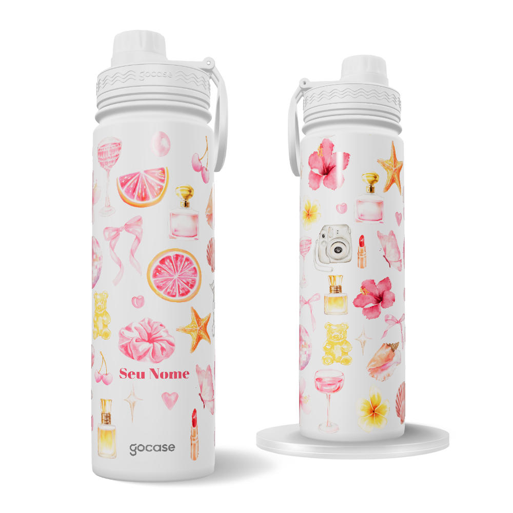 Garrafa Térmica Fresh + Ebook - Girly Girl