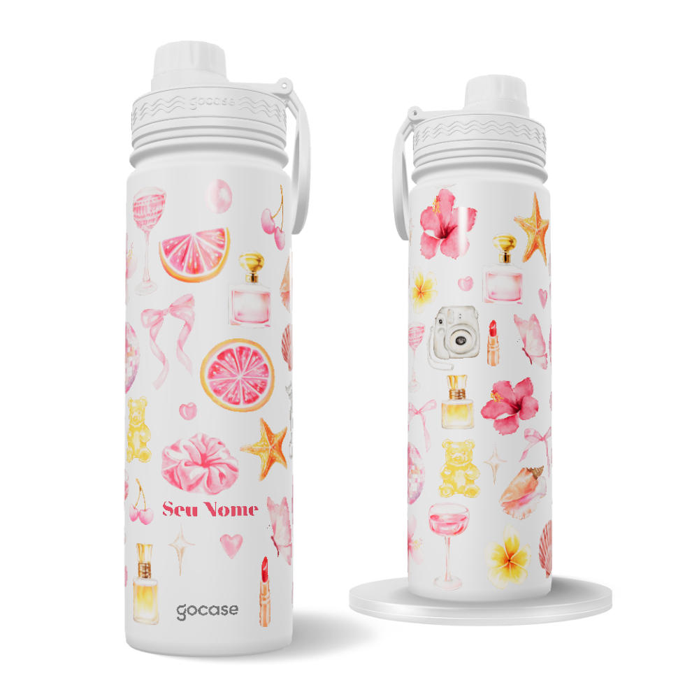 Garrafa Térmica Fresh + Ebook - Girly Girl