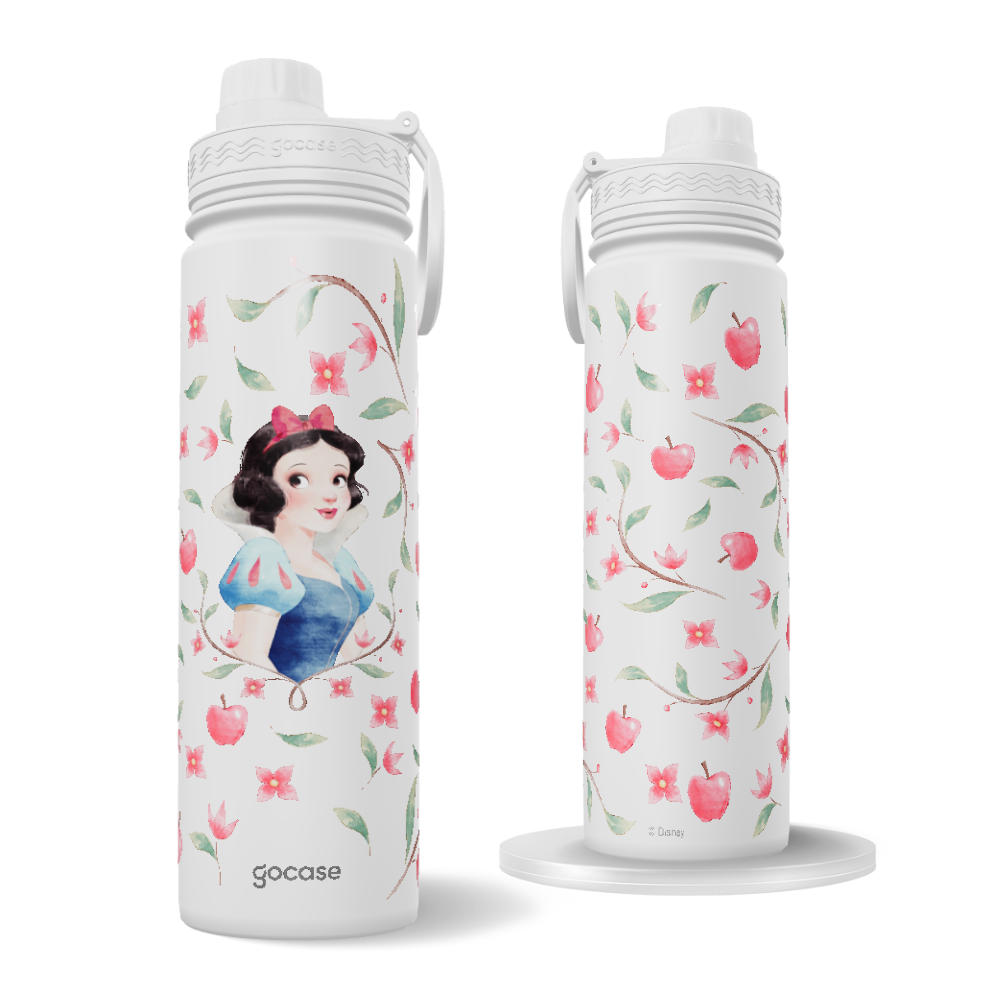 Garrafa Térmica Fresh + Ebook - Branca de Neve Maçã