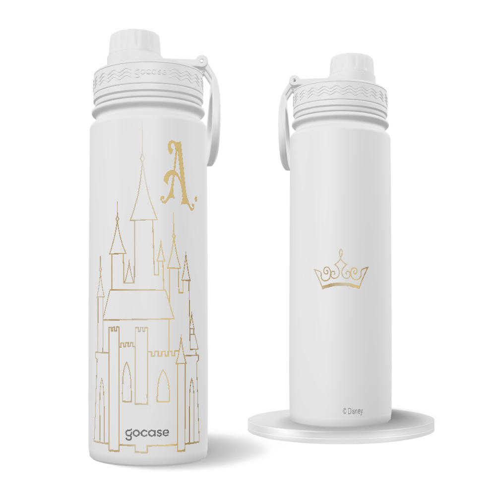 Garrafa Térmica Fresh + Ebook - Princesas - Castle Minimalista