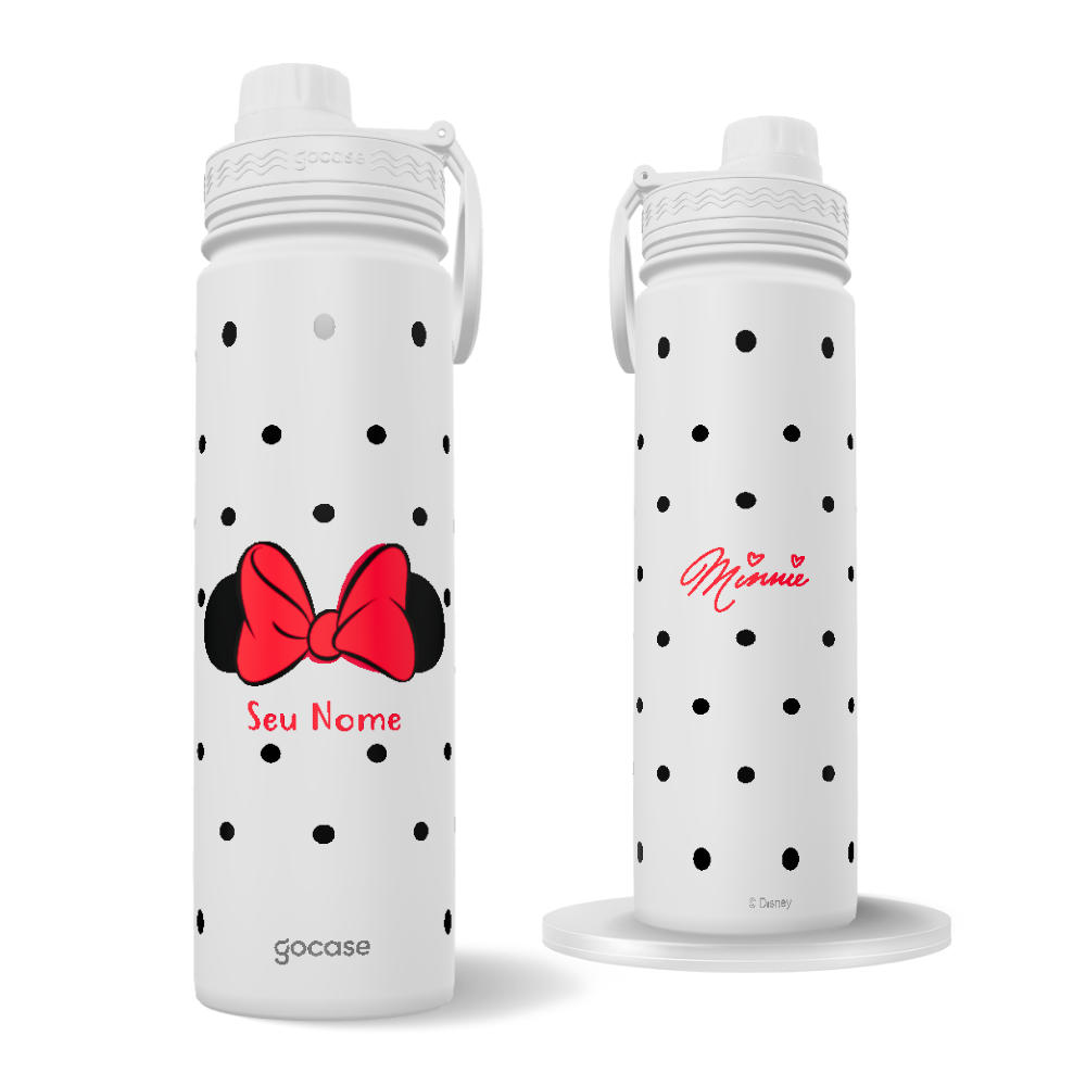 Garrafa Térmica Fresh + Ebook - Mickey & Amigos - Minnie Chic