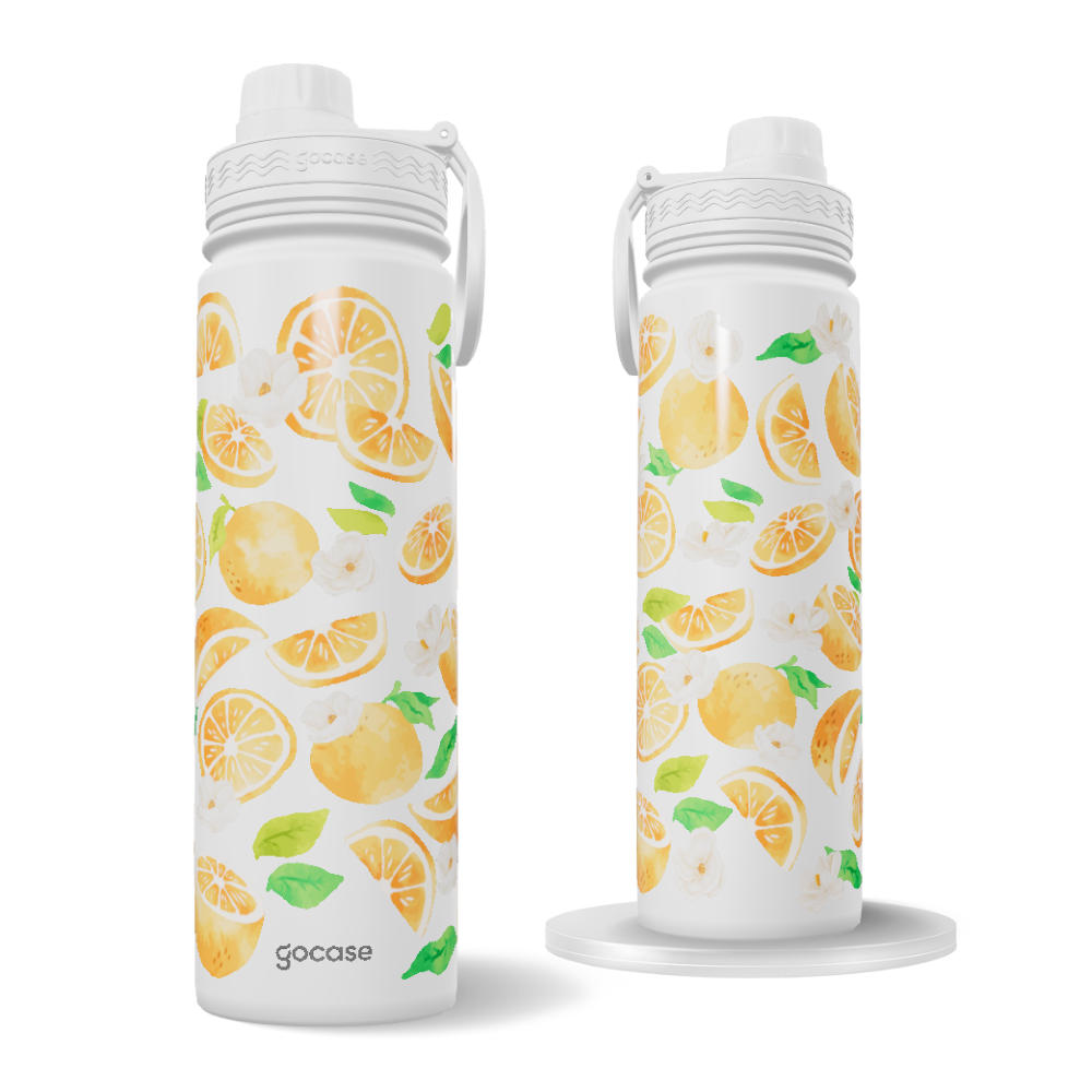 Garrafa Térmica Fresh + Ebook - Laranja Fruta