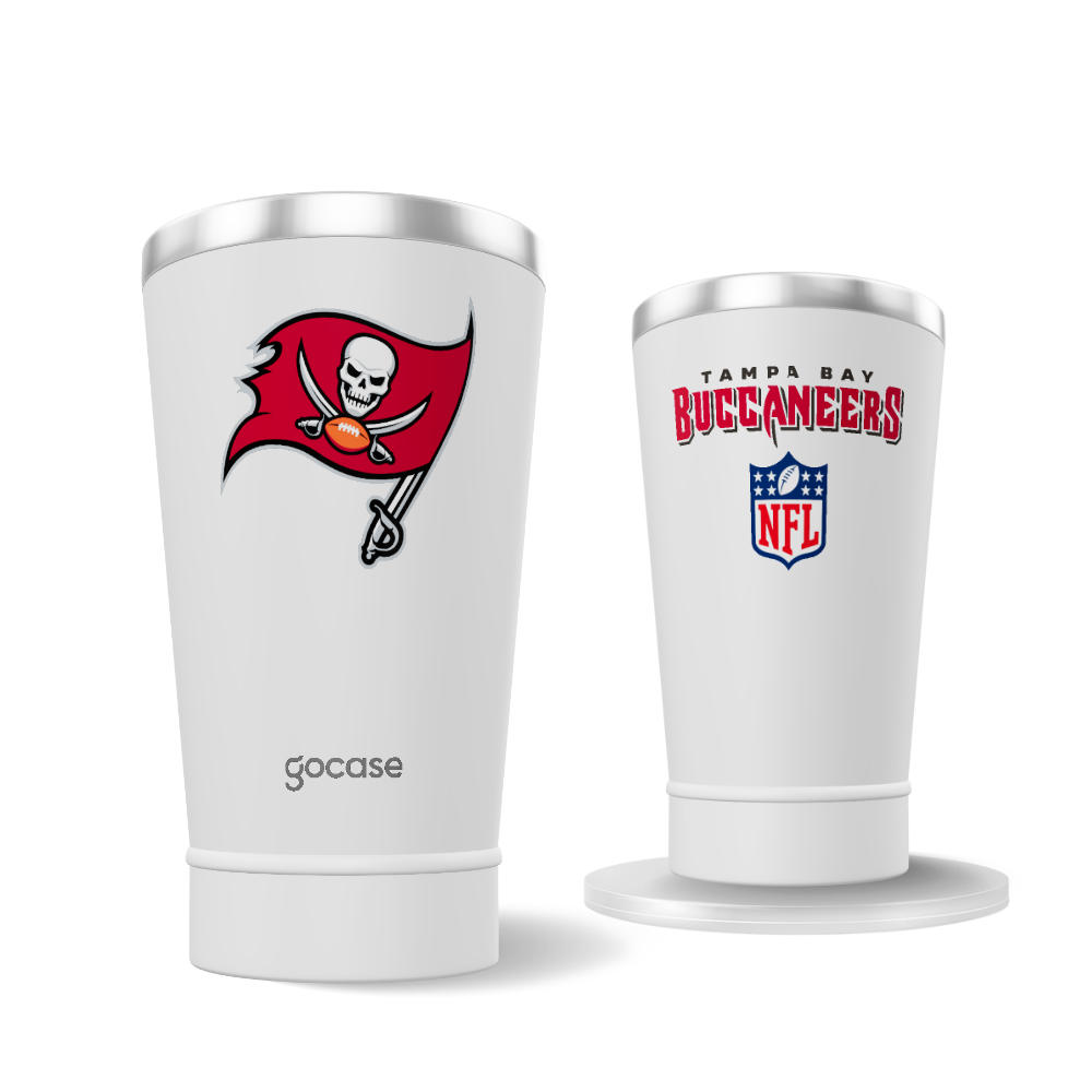 Copo Térmico Cerveja + Ebook - Tampa Bay Buccanneers - Logo
