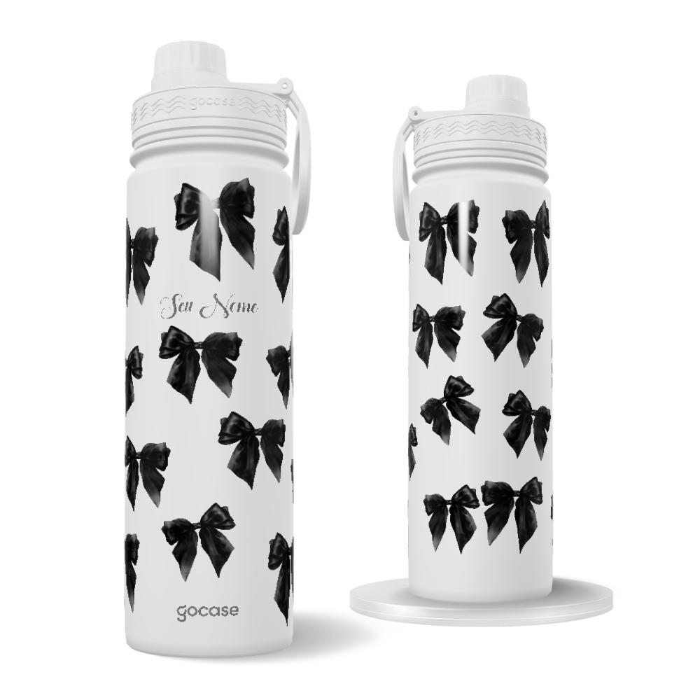 Garrafa Térmica Fresh + Ebook - Black Bow Coquette