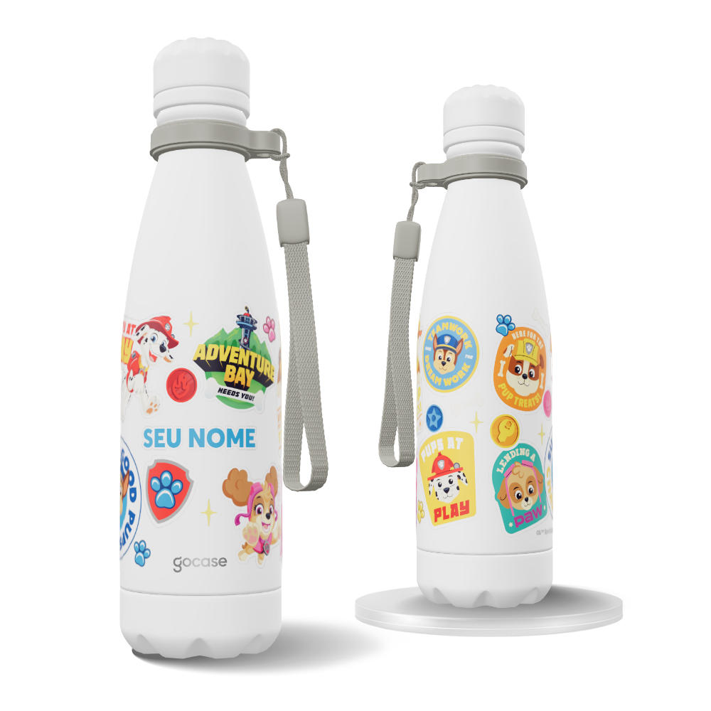 Garrafa Térmica Urban + Ebook - Patrulha Canina - Stickers