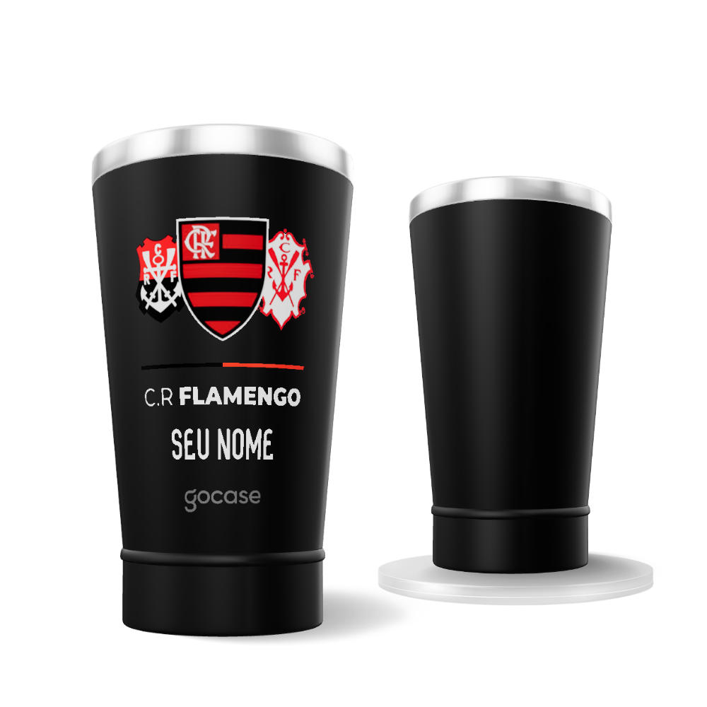  Copo Térmico Cerveja Flamengo - Escudos Históricos