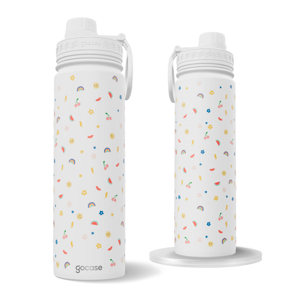 Garrafa Térmica Fresh + Ebook - Cute Tiny Icons