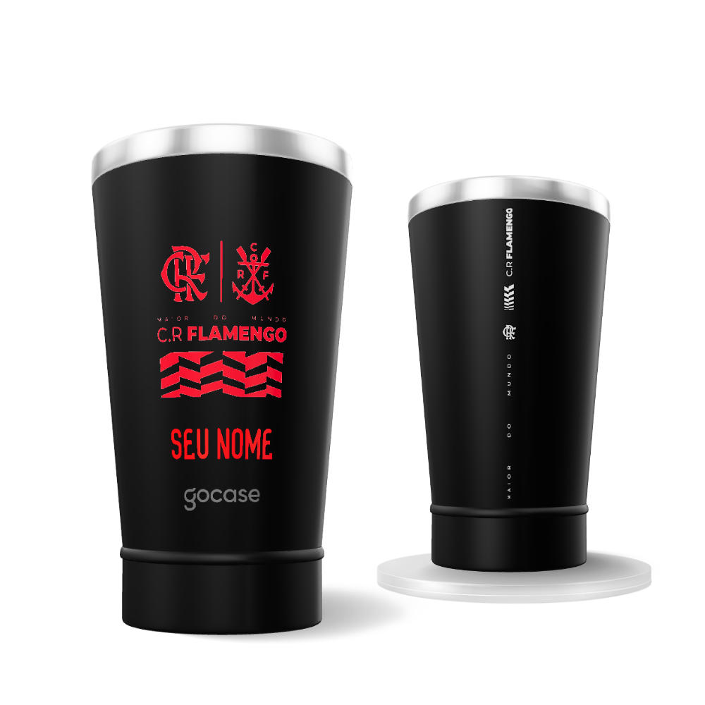Copo Térmico Cerveja + Ebook - Flamengo Maior do Mundo