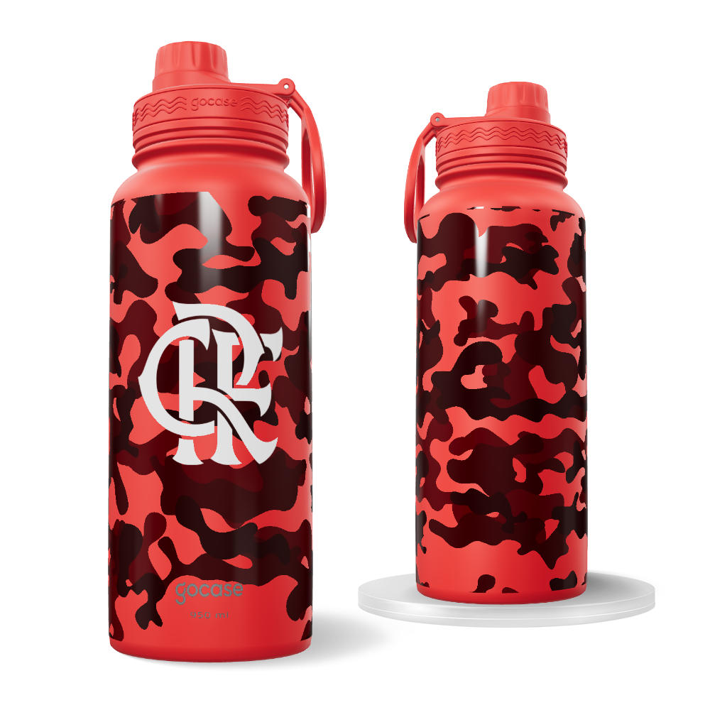 Garrafa Térmica Fresh Flamengo + Ebook - Camuflado