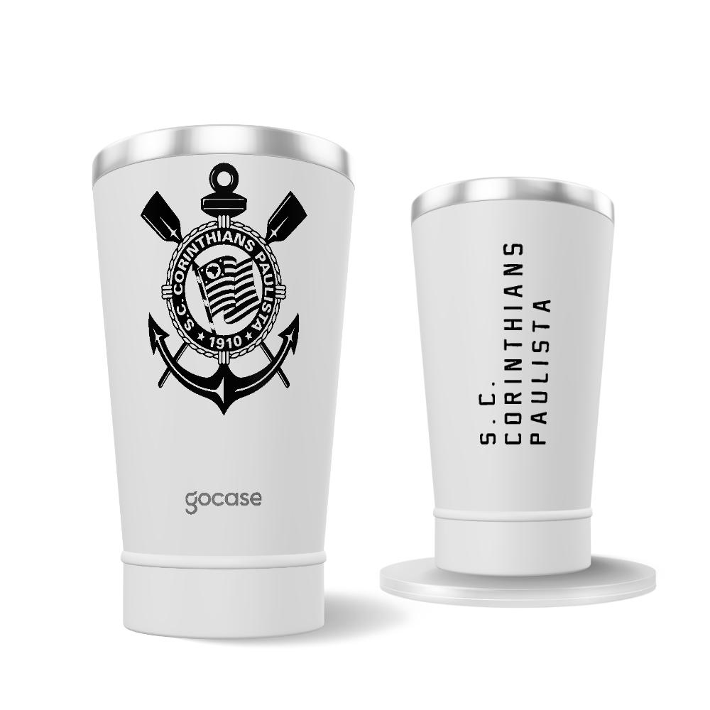  Copo Térmico Cerveja + Ebook - Corinthians Monograma