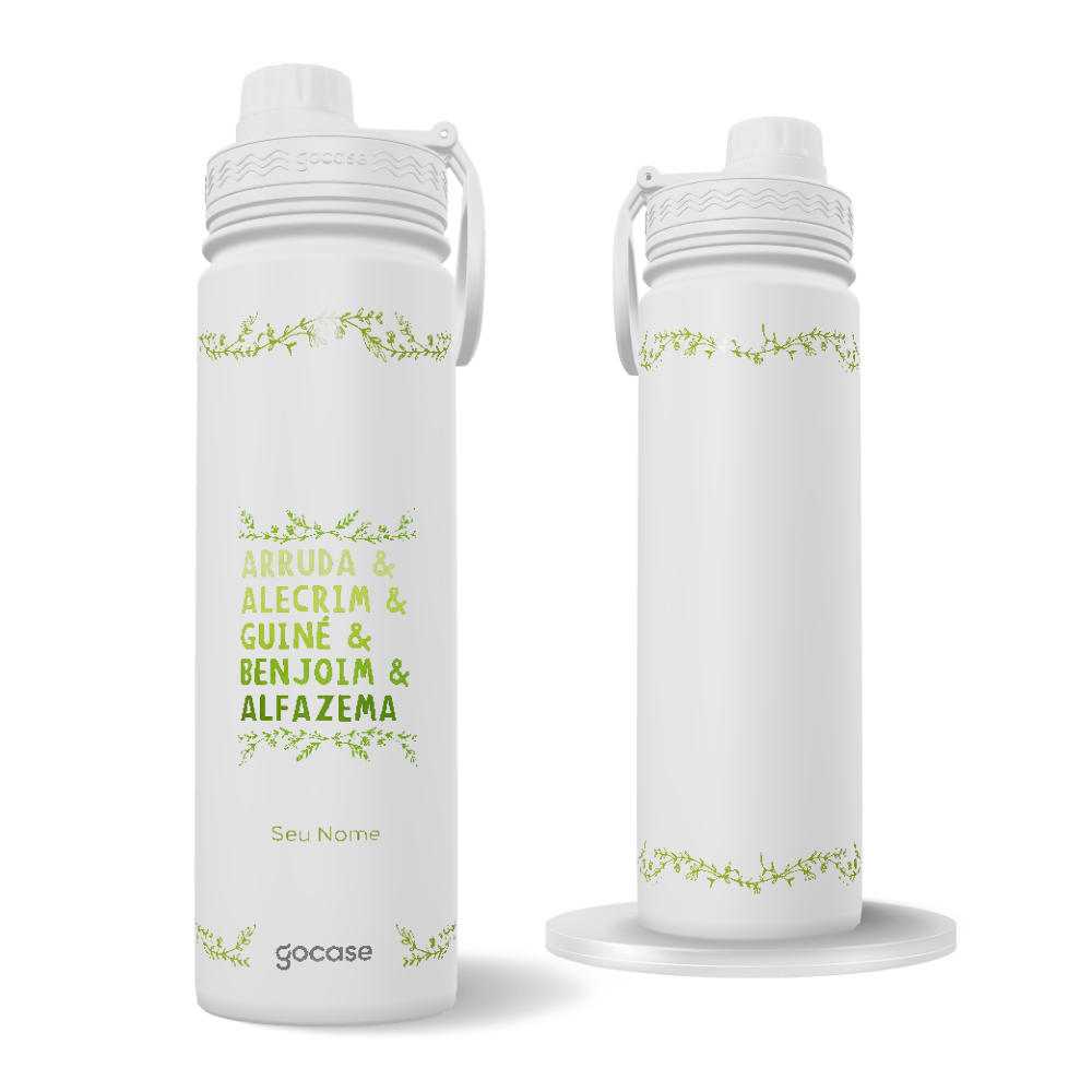Garrafa Térmica Fresh + Ebook - Umbanda Folhas