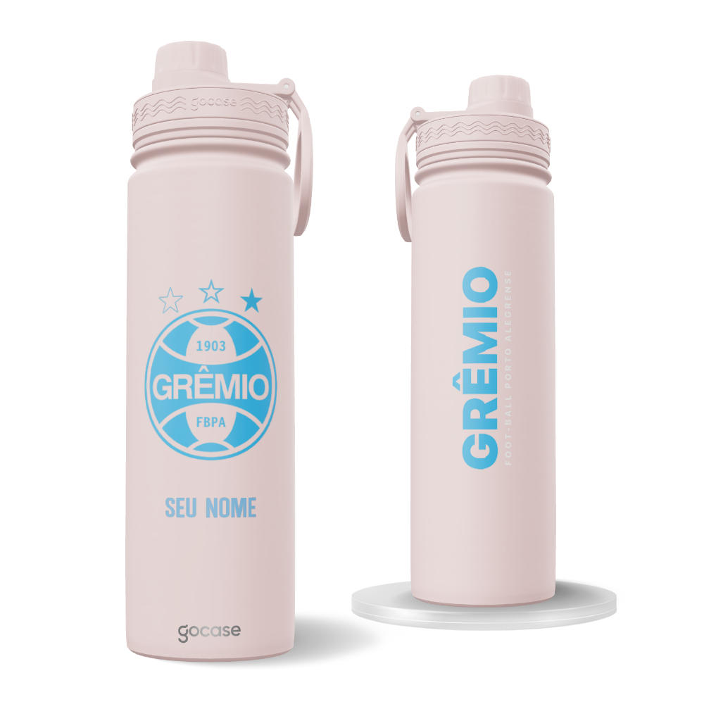  Garrafa Térmica Fresh + Ebook - Grêmio - Outubro Rosa 2024