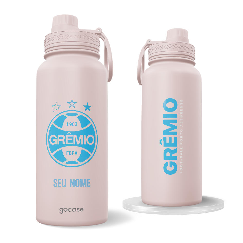  Garrafa Térmica Fresh + Ebook - Grêmio - Outubro Rosa 2024