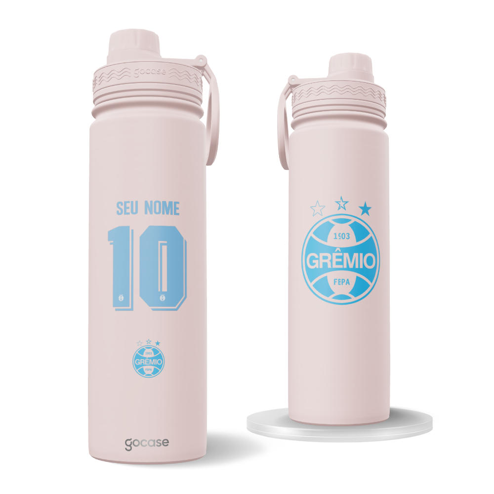  Garrafa Térmica Fresh + Ebook - Grêmio - Outubro Rosa 2024 P