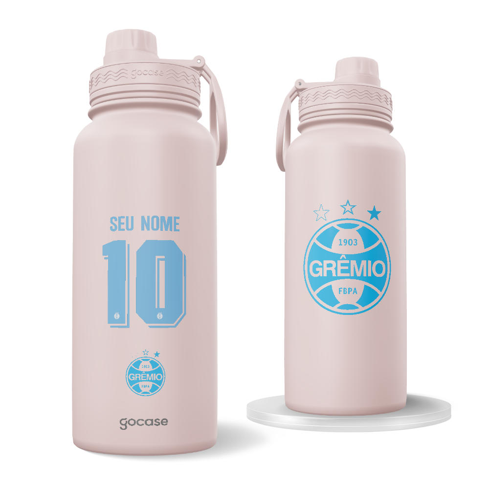  Garrafa Térmica Fresh + Ebook - Grêmio - Outubro Rosa 2024 P