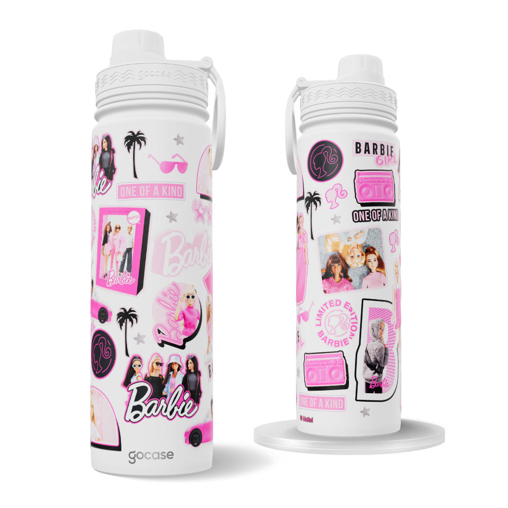 Garrafa Térmica Fresh + Ebook - Barbie - Trend Stickers
