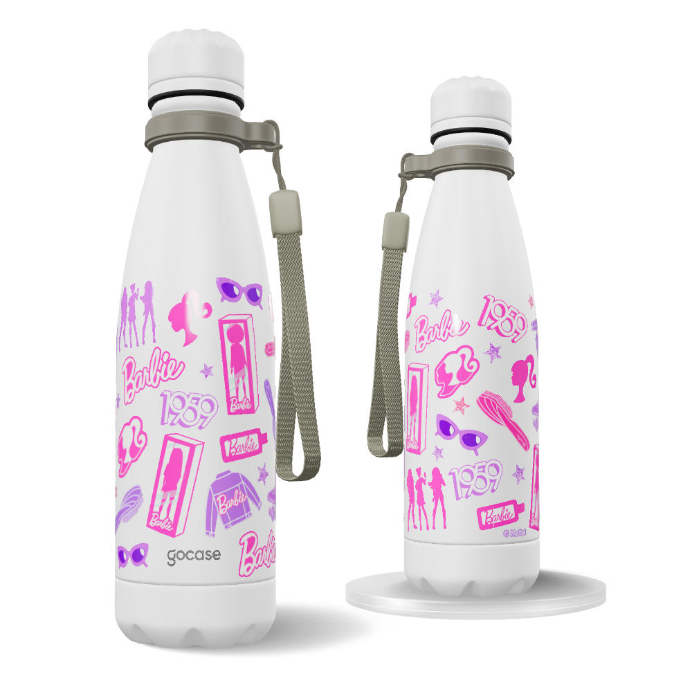 Garrafa Térmica Urban + Ebook - Barbie - Barbie - Pink & Purple Stickers