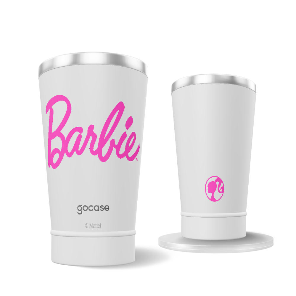 Copo Térmico + Ebook - Barbie - Logo Pink