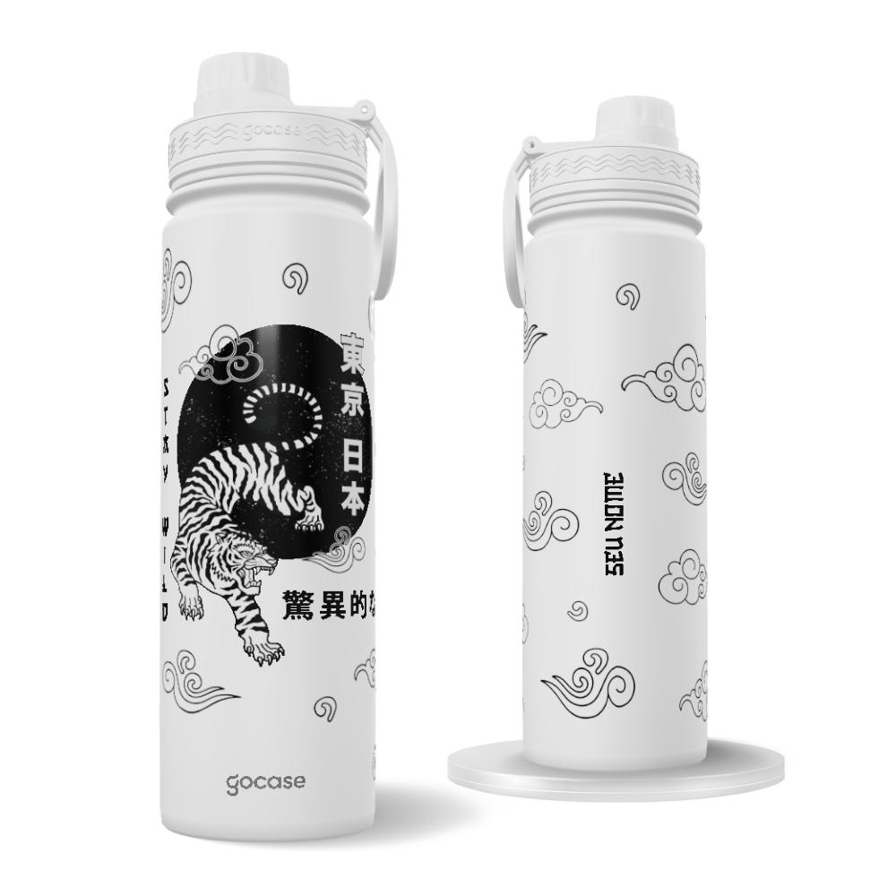 Garrafa Térmica Fresh + Ebook - Tigre Stay Wild