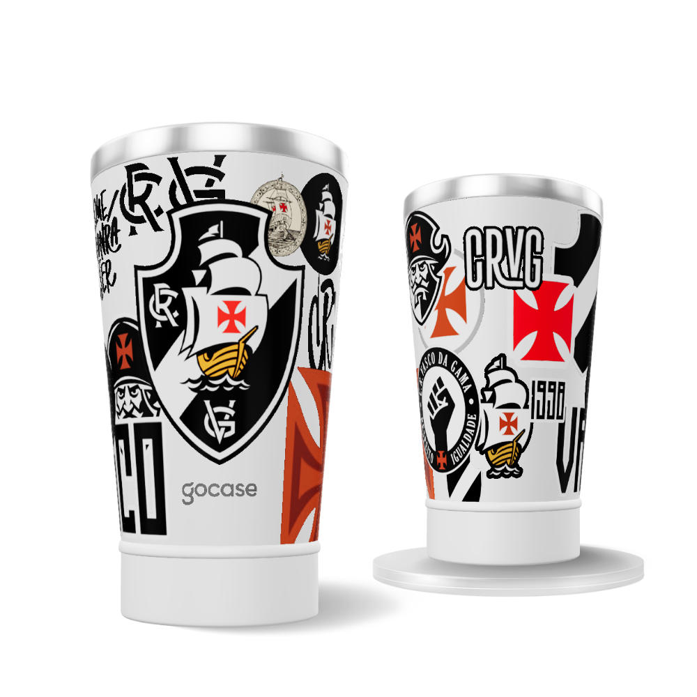  Copo Térmico Cerveja + Ebook - Vasco - Stickers