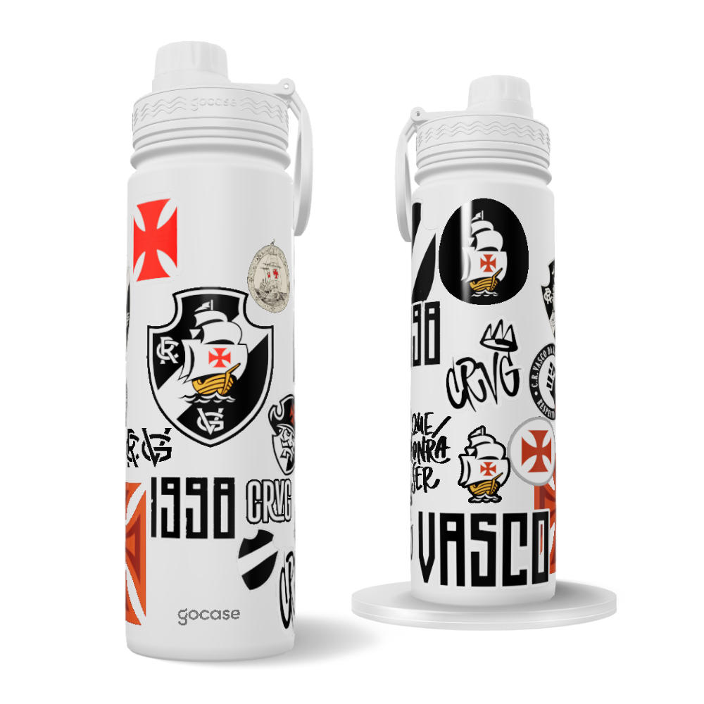  Garrafa Térmica Fresh + Ebook - Vasco - Stickers