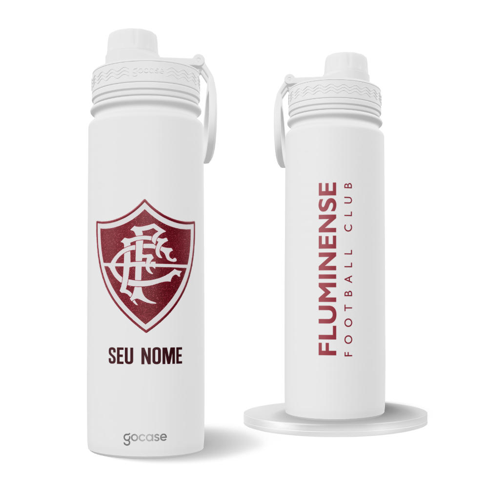  Garrafa Térmica Fresh + Ebook - Fluminense - Outubro Rosa 2024