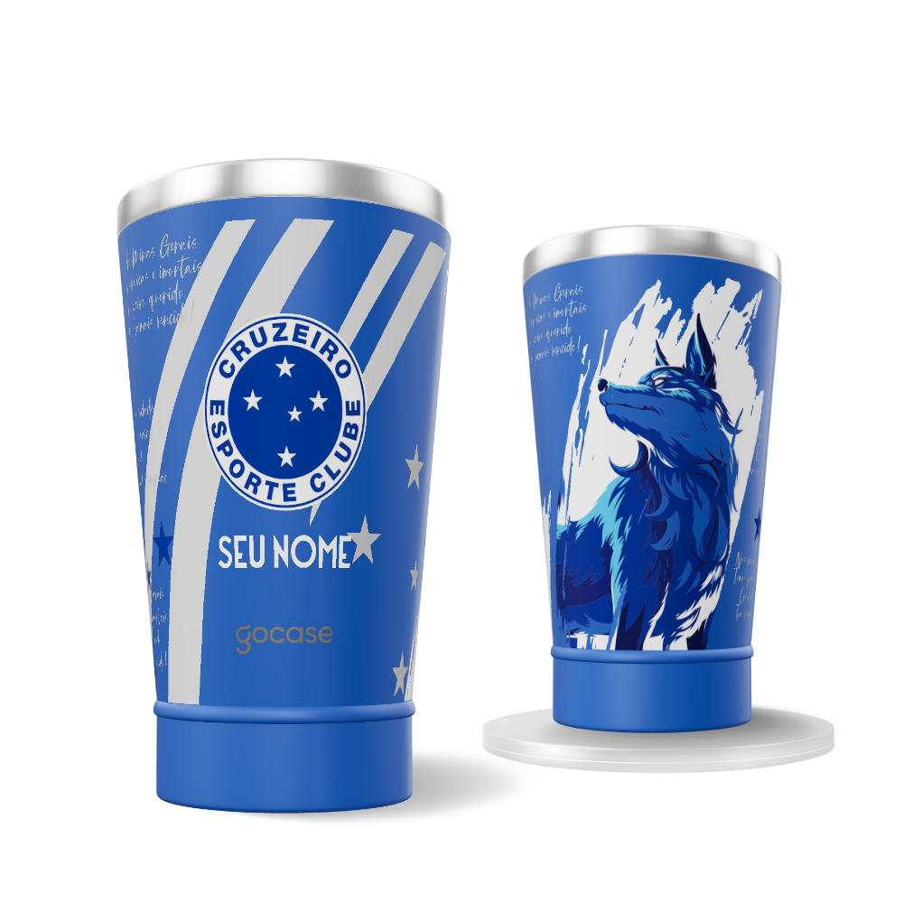  Copo Térmico Cerveja + Ebook - Cruzeiro - Raposa