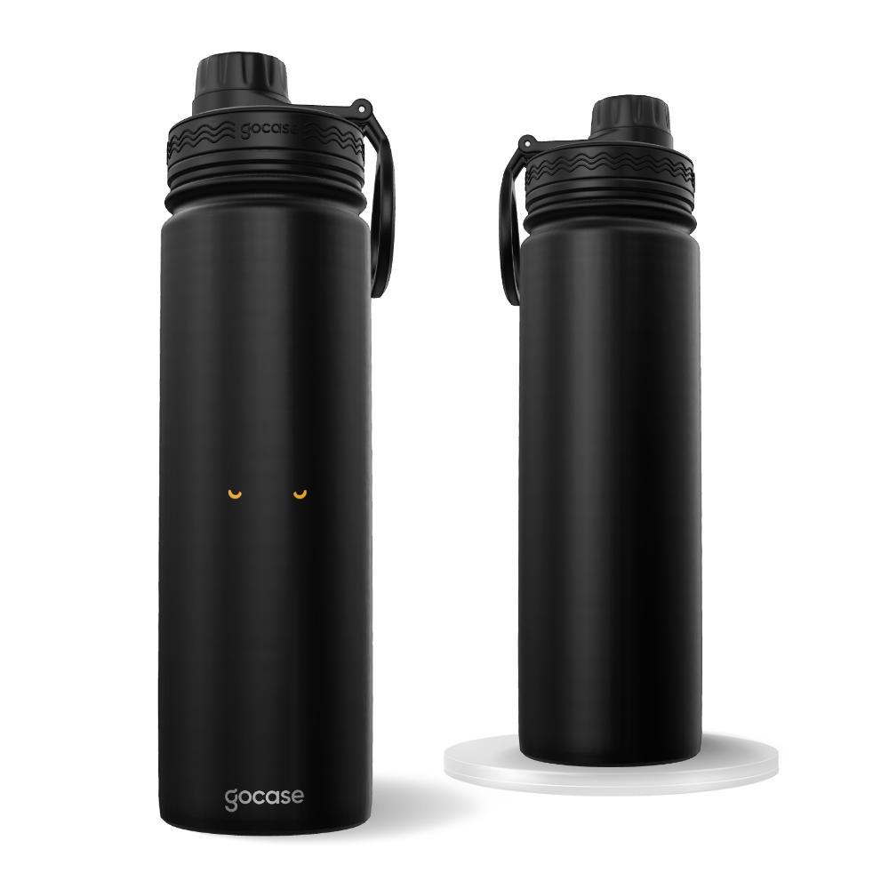 Garrafa Térmica Fresh + Ebook - Onça Pintada - Olhos