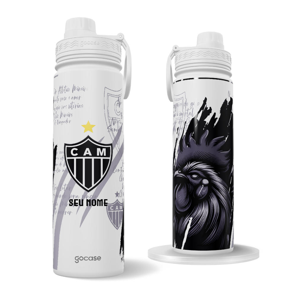 Garrafa Térmica Fresh + Ebook - Atlético-MG - Galo 2024