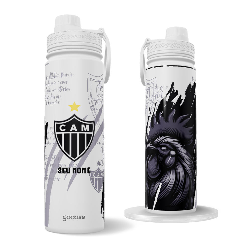 Garrafa Térmica Fresh + Ebook - Atlético-MG - Galo 2024